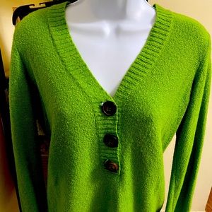 The best sweater ever!!! The big buttons make it so comfortable too.